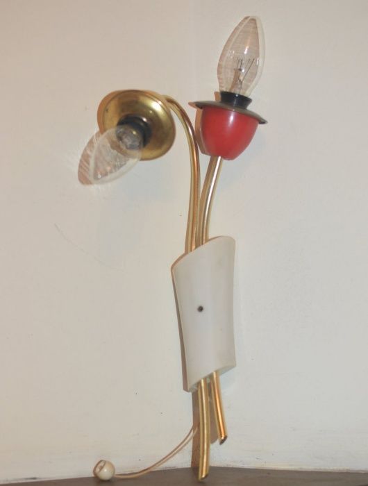candeeiro vintage de parede modernista stilnovo midcentuty 1950