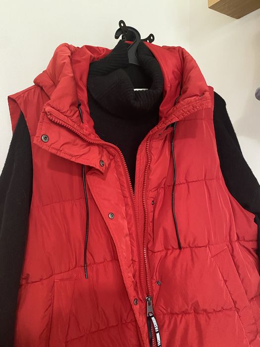 Жилетка  пуховик удлиненная большой размер