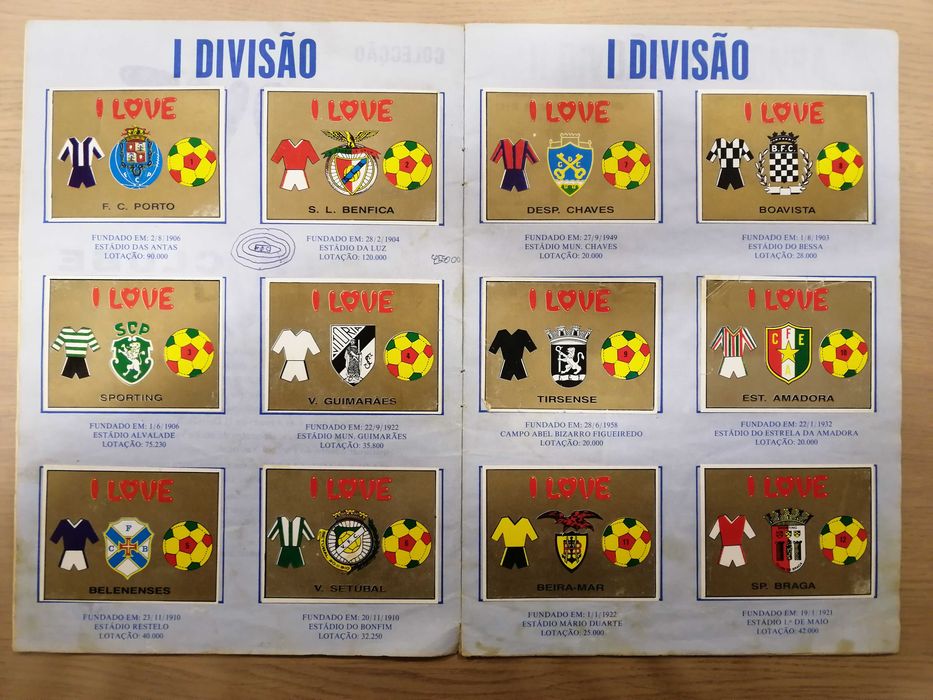 Caderneta Futebol I LOVE o meu clube - Manil [Incompleta]