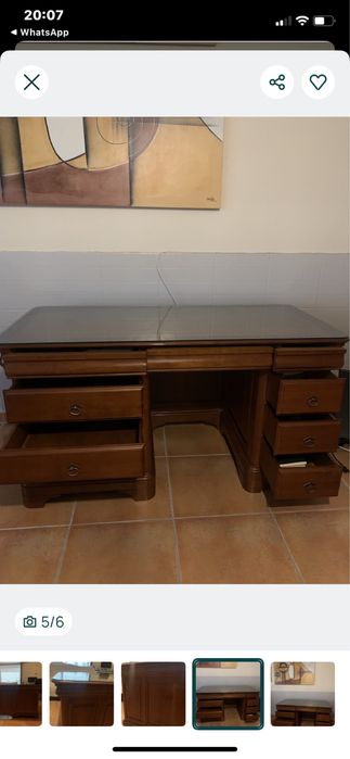 Secretaria madeira maciça