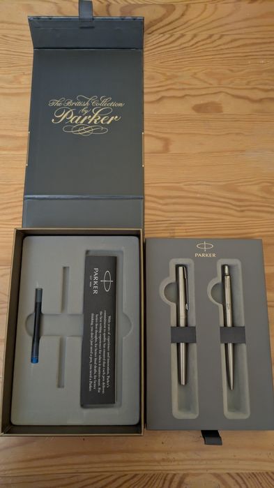 Zestaw Parker Jotter Stainless Steel – The British Collection, nowy