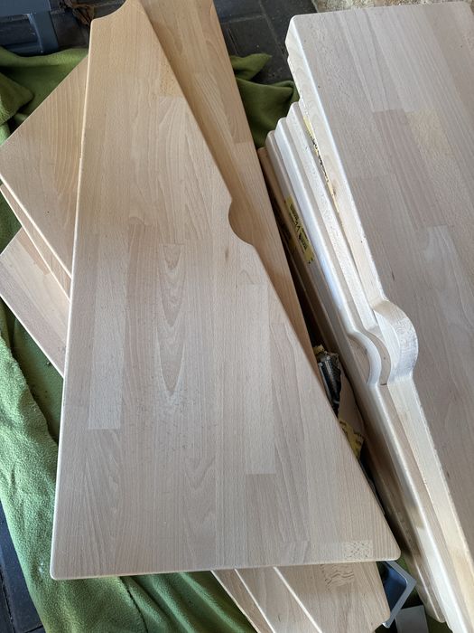 Schody modułowe drewniane buk + balustrada Leroy Merlin