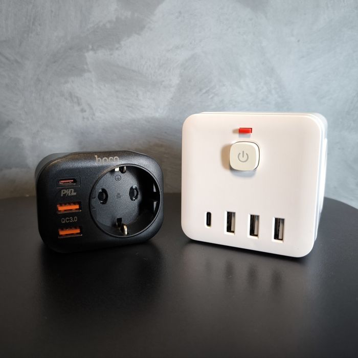 Комплект зарядних пристроїв Hoco + Power Cube PD20W QC3.0 USB Type-C