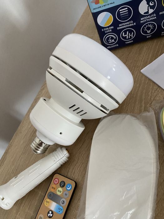 Beper P206VEN610 Wentylator sufitowy z lampą LED + pilot 52 cm