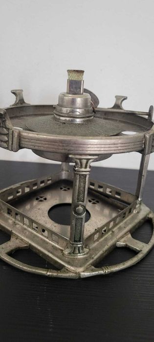 Antigo Fogareiro / Rechaud de Mesa Art Déco – Metal Trabalhado