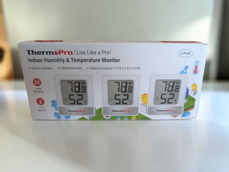 ThermoPro TP357 3 шт + TX-2C датчик температури термогігрометр гігрометр контроль температуры влажности