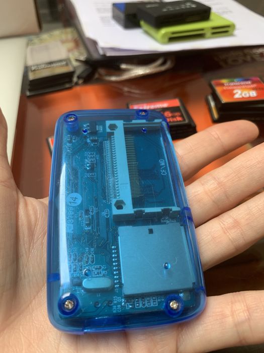 Leitor de cartoes compact flash cf card samplers usb