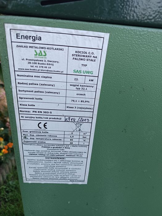 Części do pieca Sas 23kw