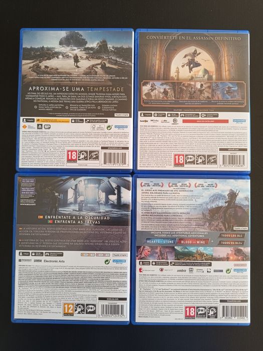 PS5 - Conjunto de 3 Jogos: Ghost of Tsushima, Assassin's Creedi Mirage e  Star Wars Jedi Survivor