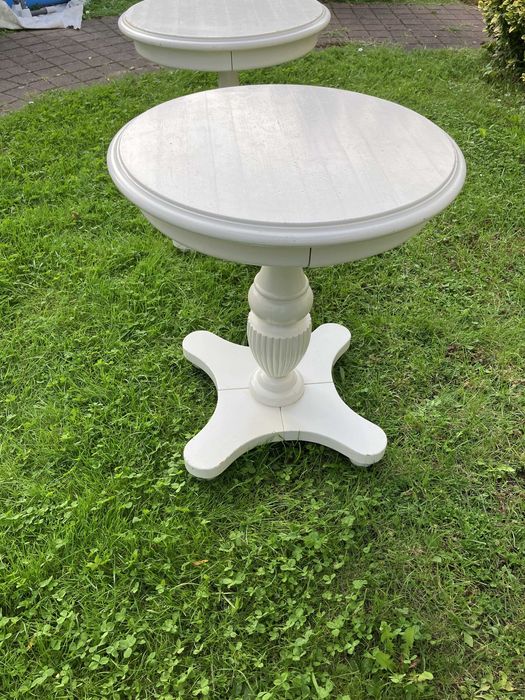 Szafki nocne białe, stolik nocny, DIY