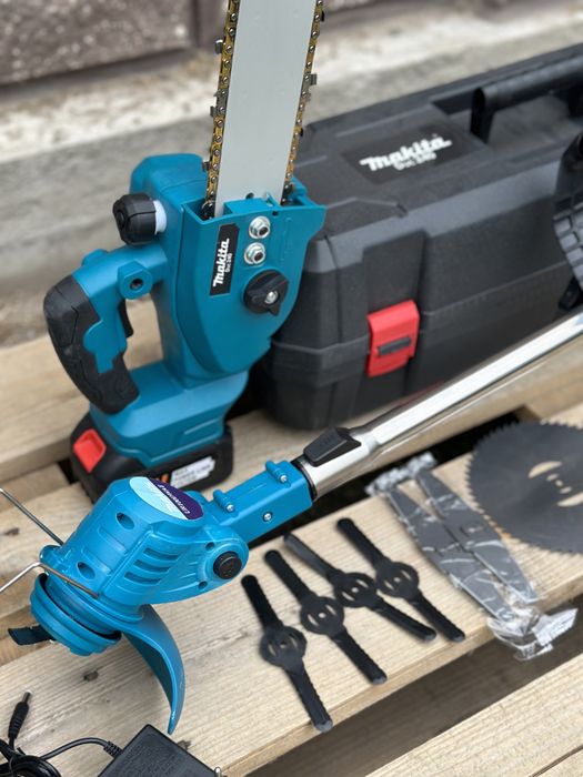 Акумуляторний садовий набір Makita Пилка Duc 240 + тример Ur100Dwae