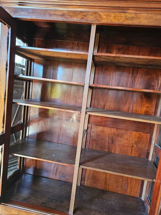 *Duża witryna, serwantka, biblioteka Biedermeier XIXw.*transport