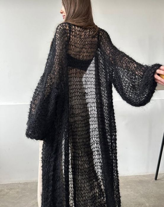 Кардиган , свитерок - паутинка из мохера