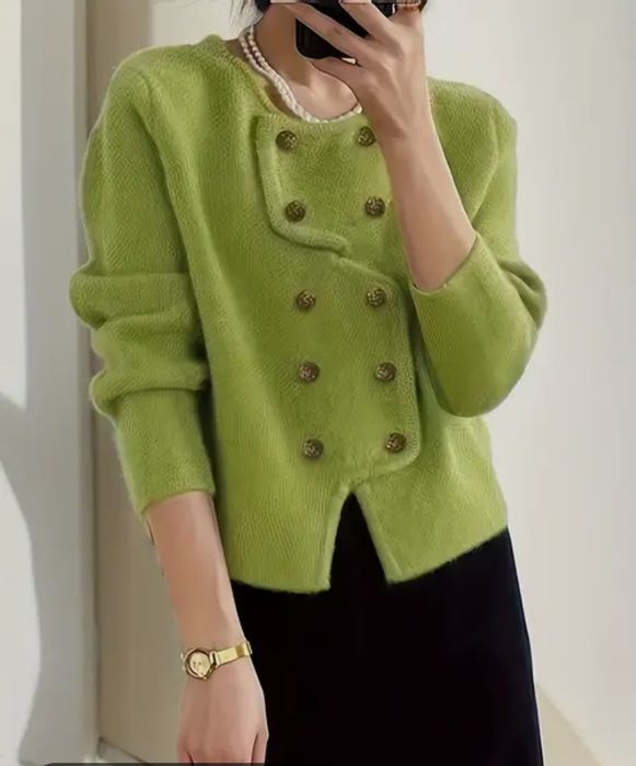Оригінальний цікавого пошиття кардиган светр свитер яскравого кольору