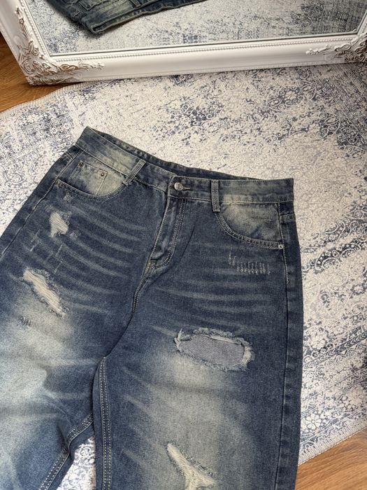 Archive bootcut distressed washed jeans джинси буткат кльош прямі washed straight falred loose fit архив дистрес y2k клеш прямые стрейт erd opium