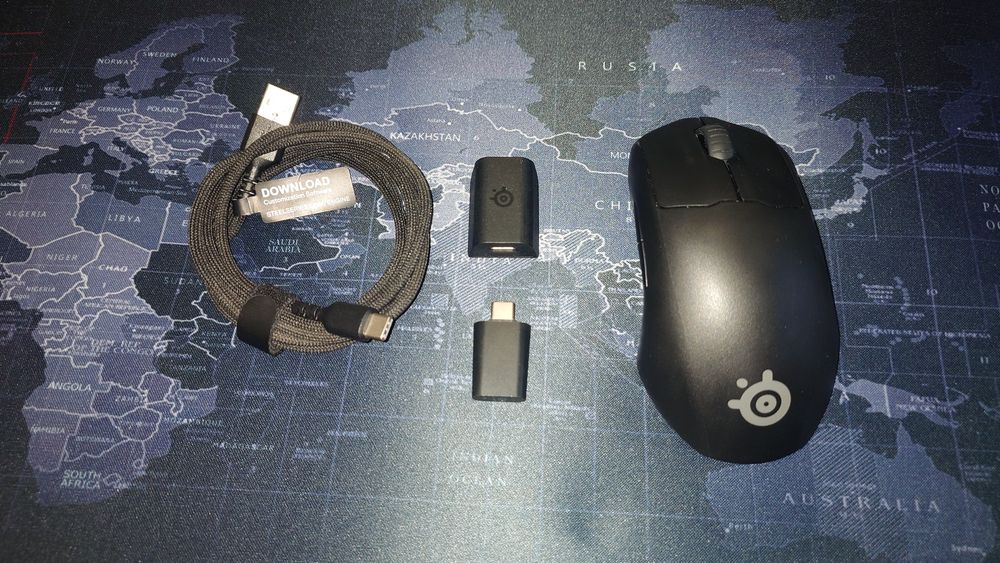 Mysz bezprzewodowa steelseries prime wireless  + podkładka myszka