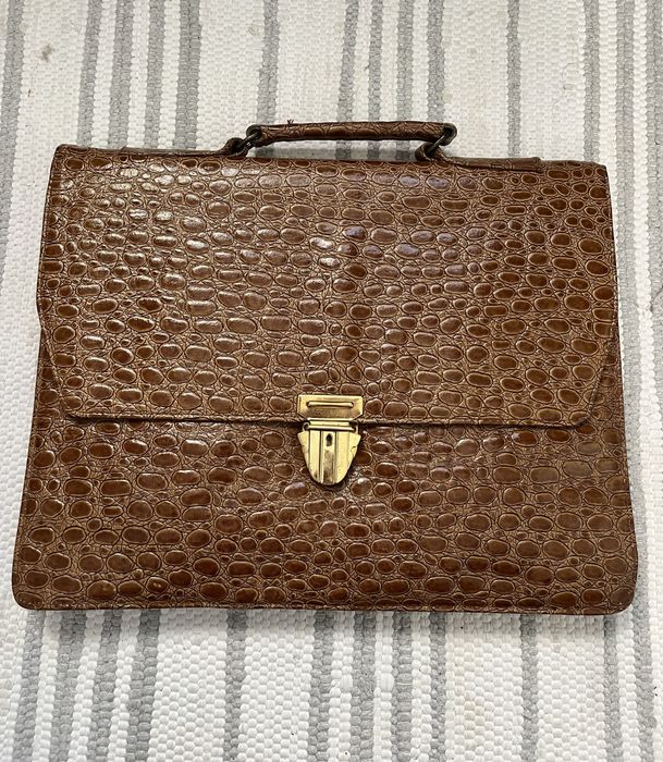 Вінтажний шкіряний портфель , раритет