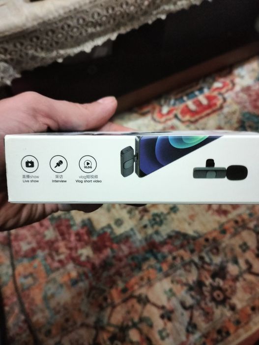 Microfone de Lapela Sem Fio K8