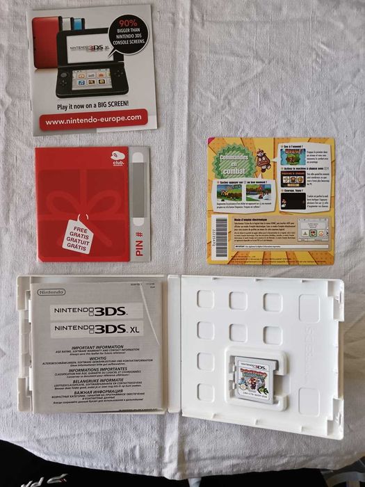 Paper Mario: Sticker Star (3DS, PAL FR) – Caixa, Manual e Cartão Club Intacto
