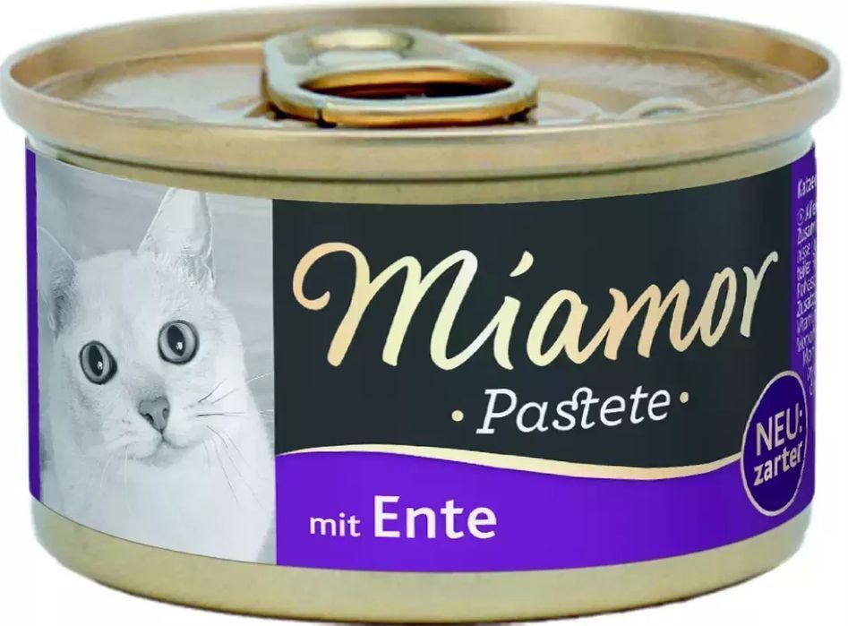 Pasztet Dla Kota Miamor Pastete Kaczka 85g Puszka Naturalne Mięso Porcja Zoojoy