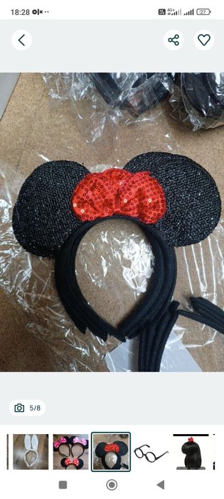 Розпродаж Обруч вушка Міккі Маус Мінні Маус перука Рапунцель
