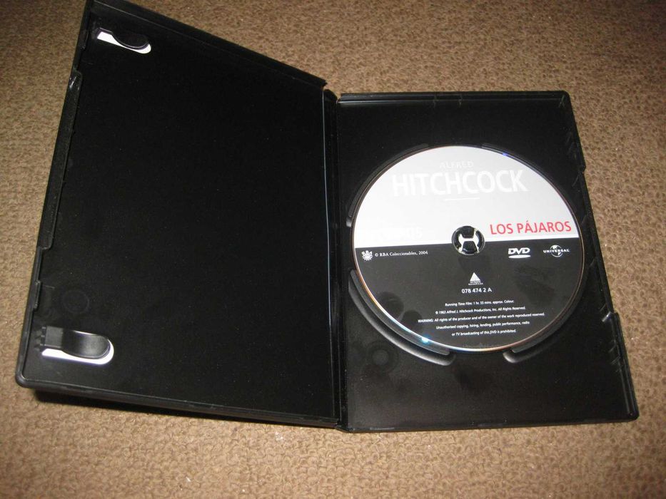 DVD "Os Pássaros" de Alfred Hitchcock