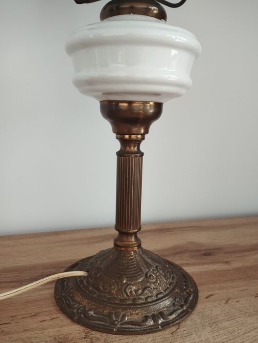 Lampa elektryczna, naftowa Vynckier lata 60/70.