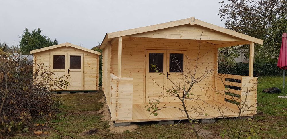 od ZARAZ letniskowy DOMEK z tarasem*balik aż 34mm*6x4*24m2*super CENA