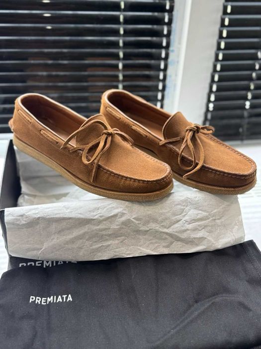 Замшевые мокасины - топсайдеры premiata 1885 оригинал