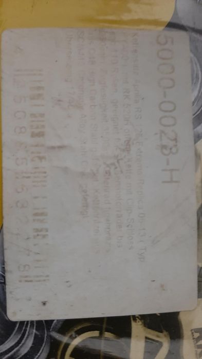 Zestaw napędowy,łańcuch i zębatki Aprilia RS125