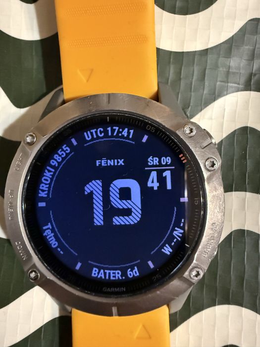 Garmin Sapphire 6 tytanowa koperta 47mm