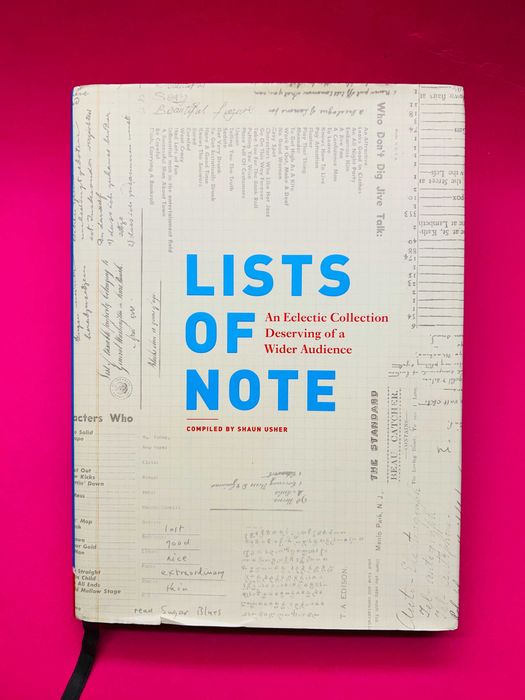 Lists of Note, An Eclectic Collection Deserving of a Wider Audience