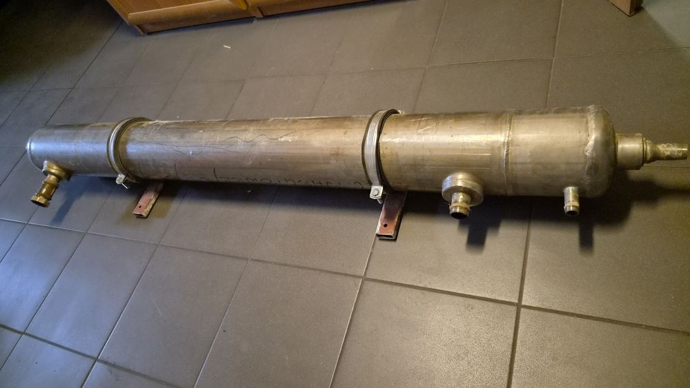 Wymiennik ciepła nierdzewny 178 cm – instalacja domowa + mocowanie ścienne