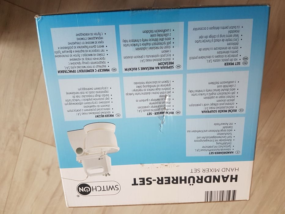 Handrührer-set mikser z obrotową misą  300W Nowy