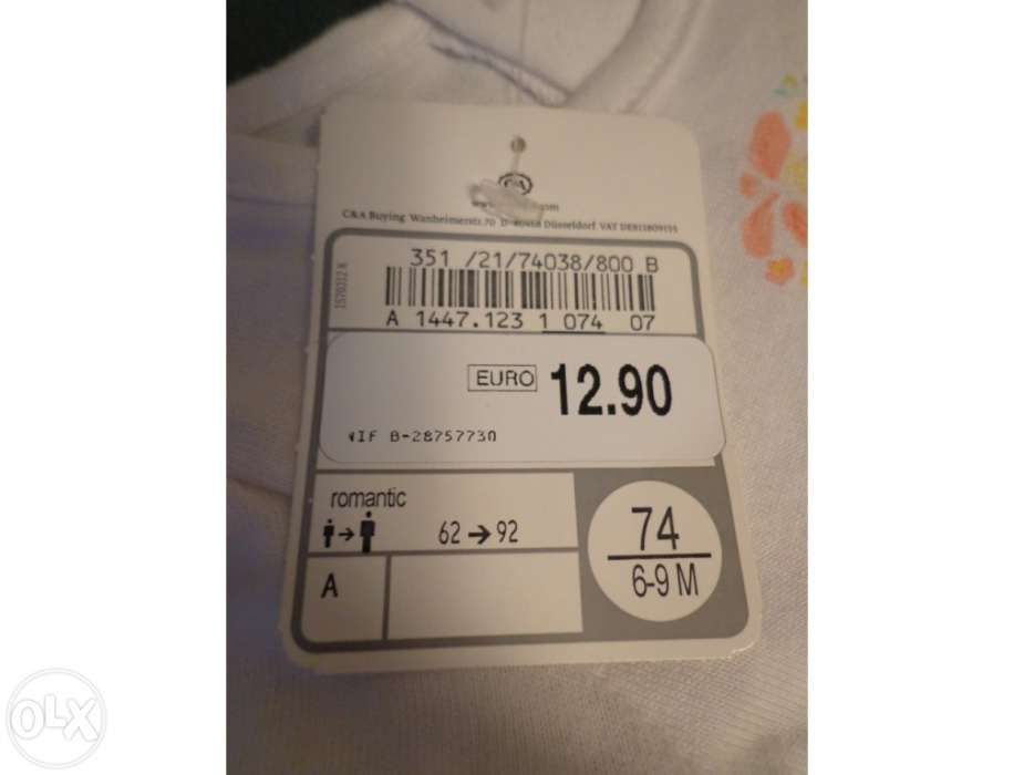 Vestidos – 6-9 meses (Novos)