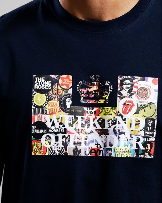 Футболка Weekend Offender Badges T-shirt Navy | Оригінал
