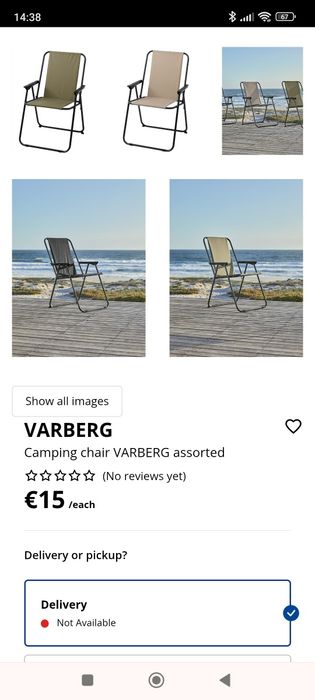 Cadeiras camping Varberg Jysk