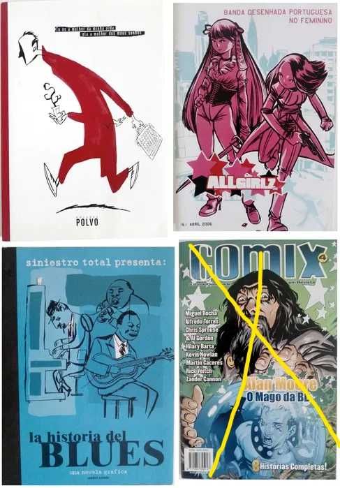 Livros de BD/Comics e Ilustração - Vários
