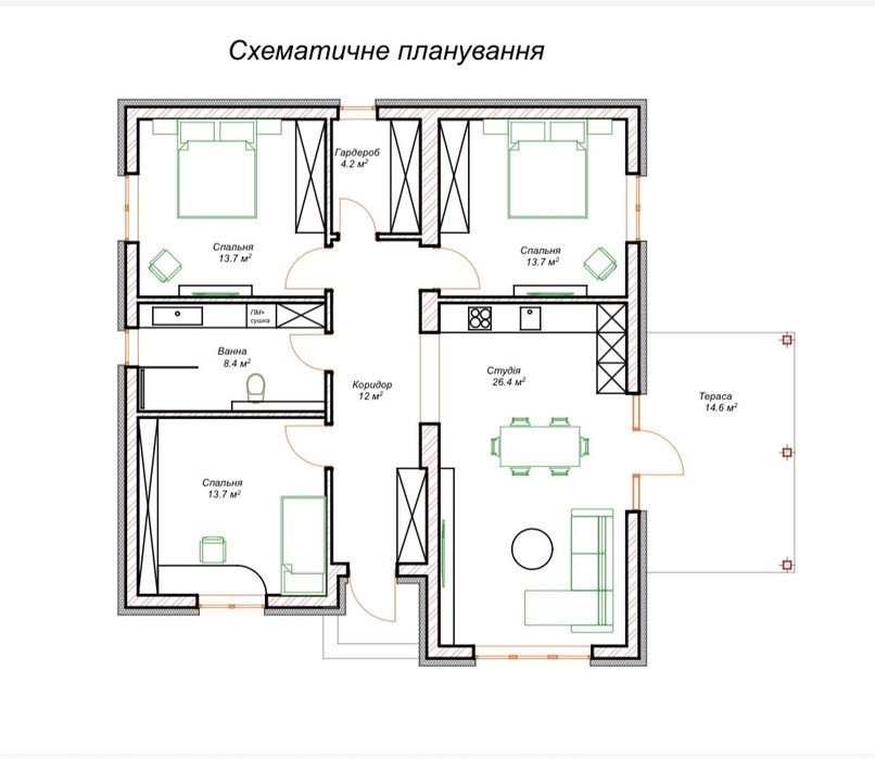 Новий будинок Щойно збудований