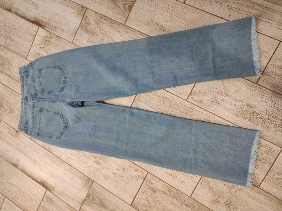 Dżinsy proste, straight niebieskie, Shein, r. 34/XS