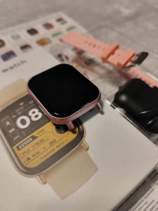 Nowy Smartwatch Różówy, rozmowy, kalkulator, krokomierz, budzik, itd