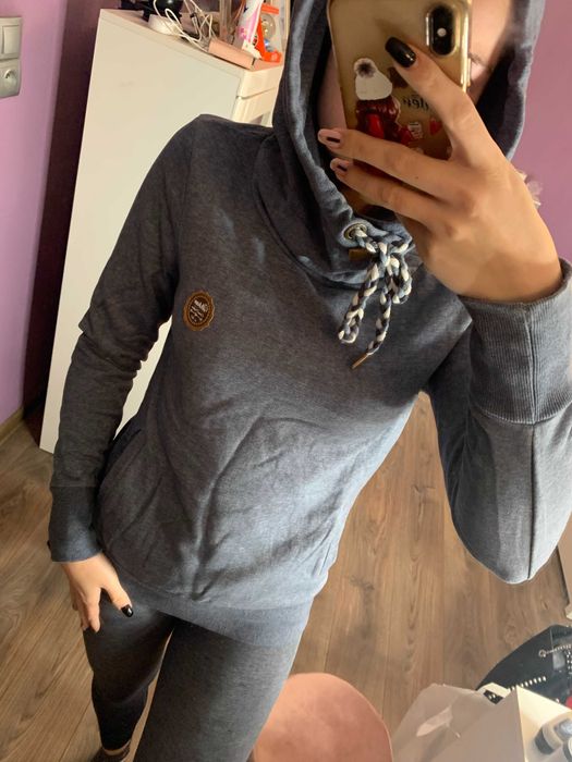 Szara bluza z kapturem M