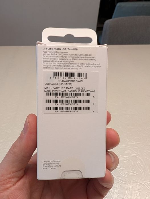 Cabo de dados Samsung USB-C, Novo