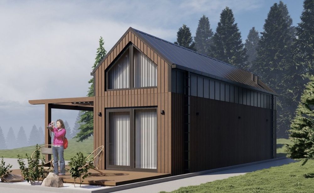 Dom modułowy! Nowoczesna Stodoła 50 m2 Całoroczny! Okazja!