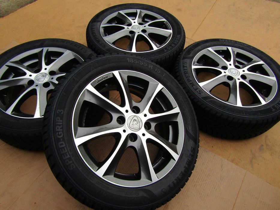 4x Felgi Aluminiowe Koła 15 VW UP Skoda Citigo Seat MII Citroen C1 II Peugeot 108 Toyota Aygo II 5,5 j 4x100 et38 + opony 185/55 15 zimowe