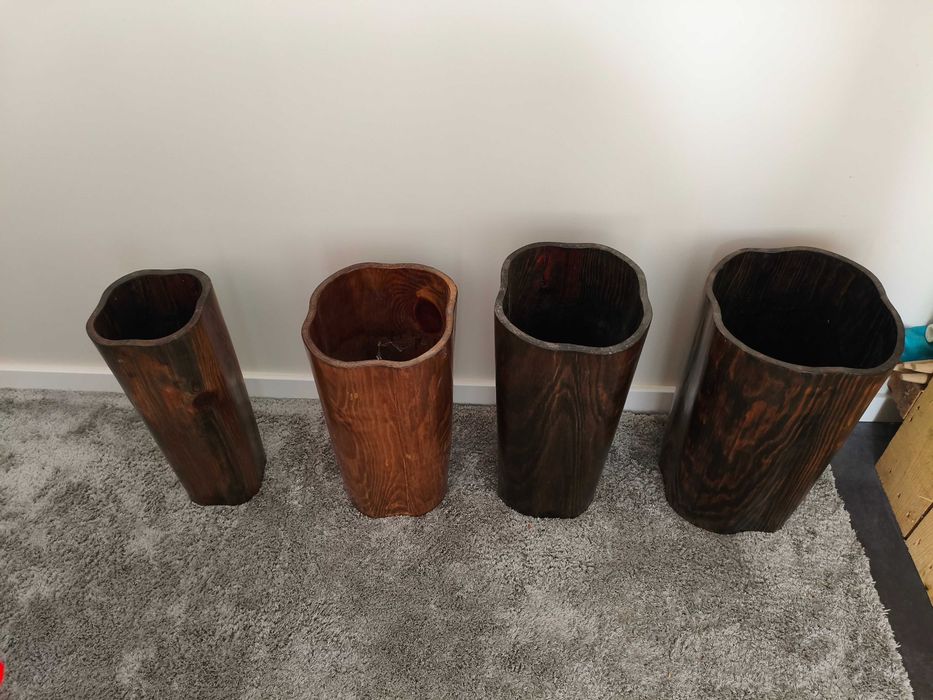Vasos de madeira