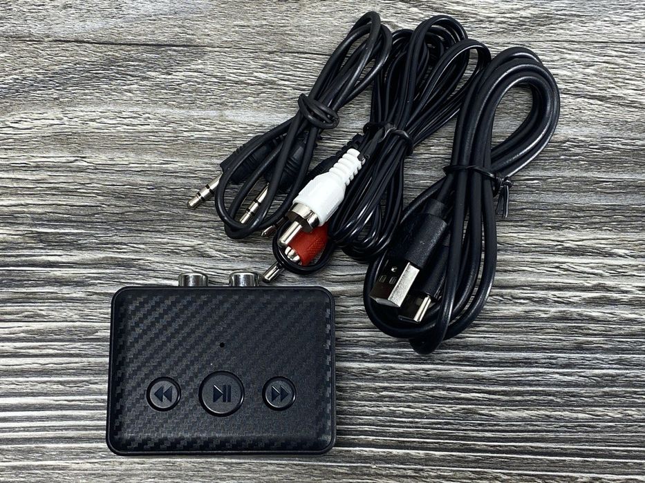 Bluetooth аудіоприймач AUX/RCA/USB з мікрофоном/ NFC аудіоадаптер