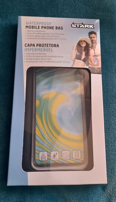 Capa protetora impermeável de telemóvel