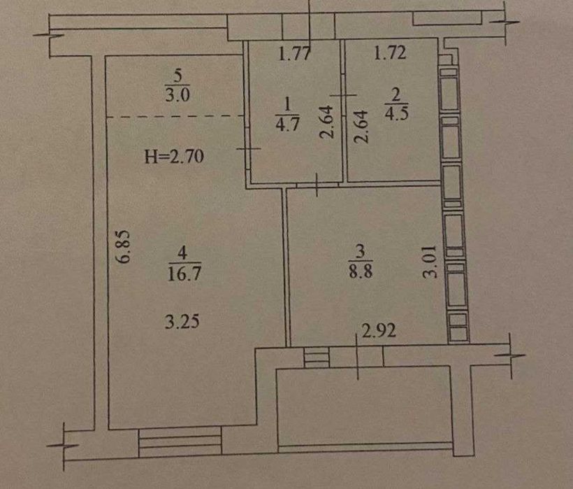ЖК Мира 3, ул Мира, 41! Продам 1 ком квартиру пл 39.7м2, этаж 3/9ти! Квартира с Документами! А