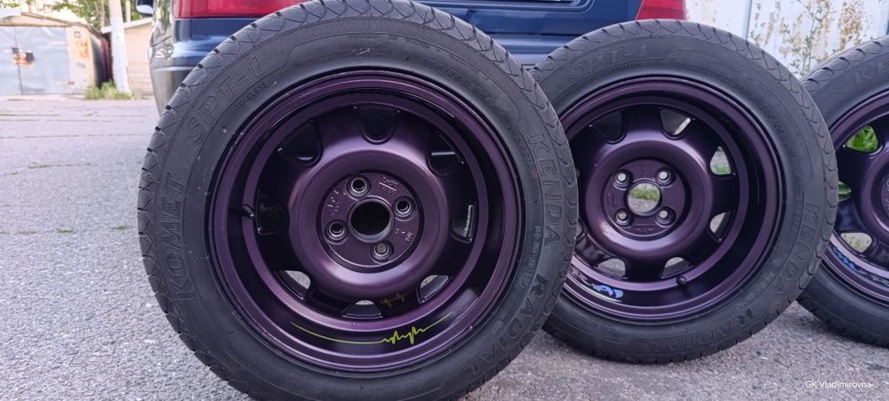 Комплект редких колёс R15 205/55 Kenda Komet Plus на дисках ATS CUP ( R15 W7 PCD4x100 ET28 DIA63.4)
